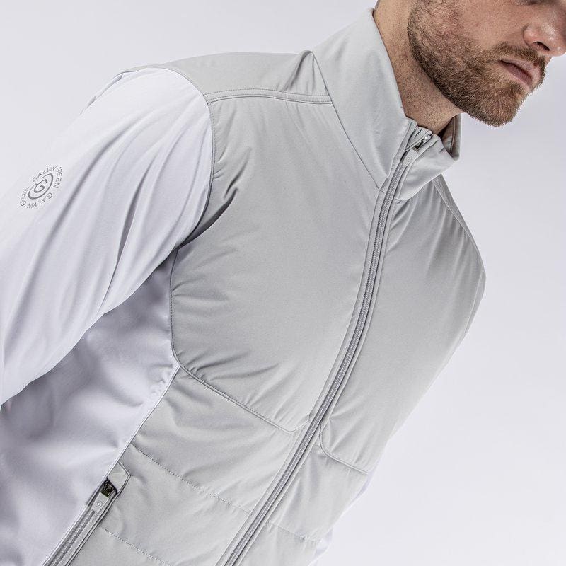 Galvin Green Leonard Windproof Vest (Cool Grey & White)