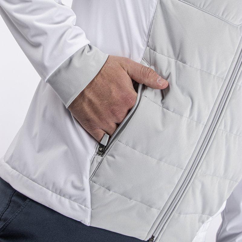 Galvin Green Leonard Windproof Vest (Cool Grey & White)