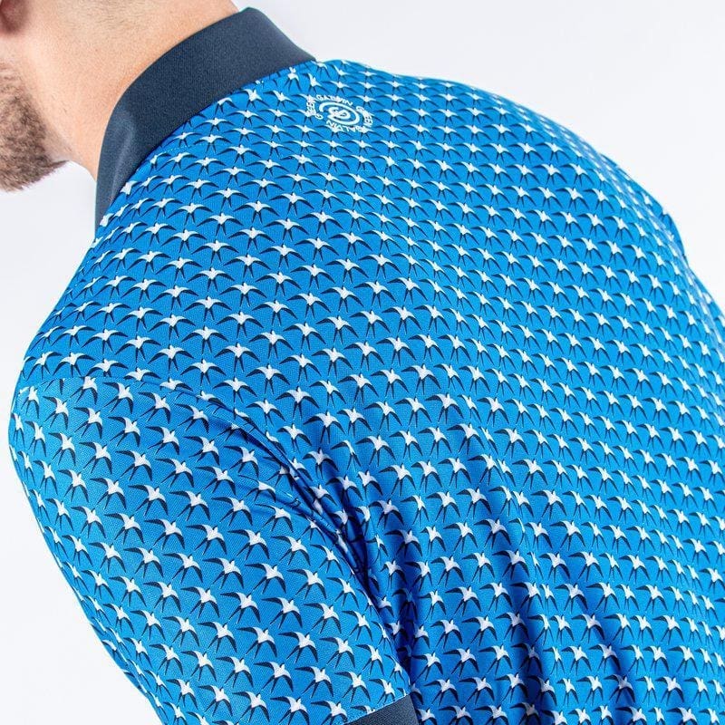 Galvin Green Malcolm Short Sleeve Golf Shirt (Blue, Navy & Cool Grey)