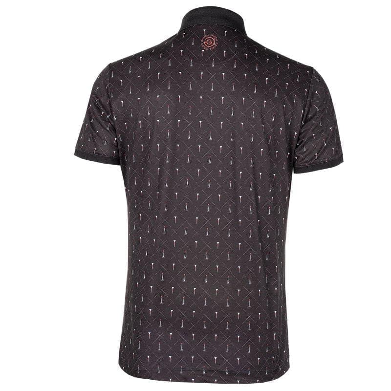 Galvin Green Manolo Short Sleeve Golf Shirt (Black, White & Red)