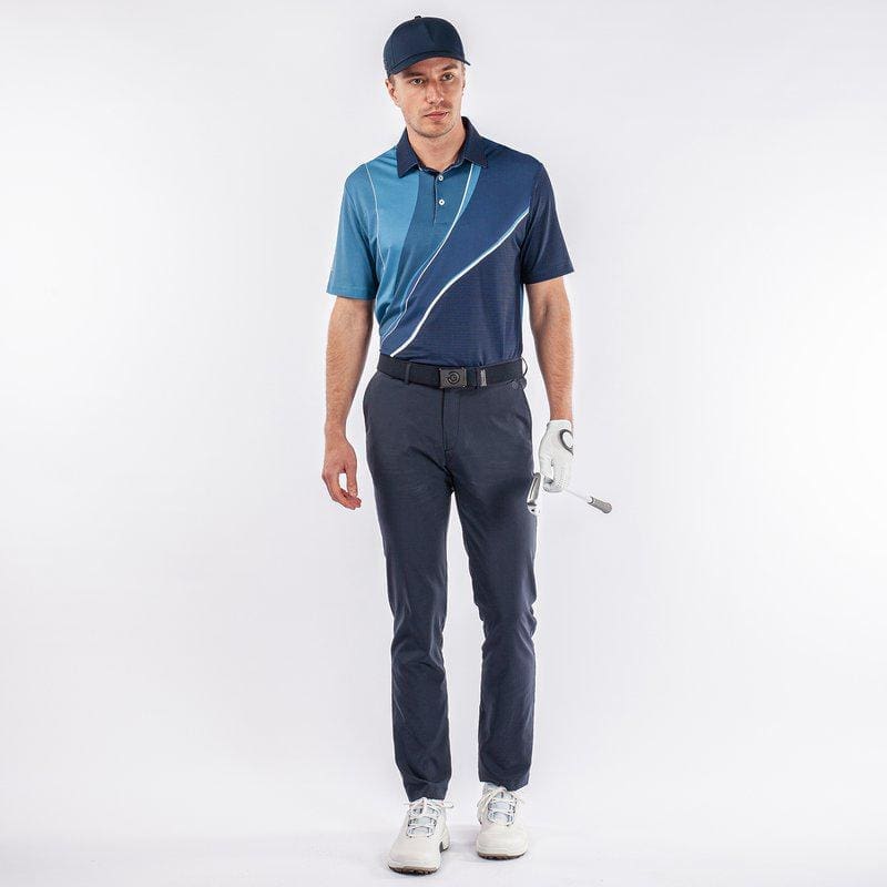 Galvin Green Mico Short Sleeve Golf Shirt (Ensign Blue, Niagra Blue & Navy)