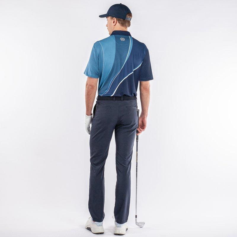 Galvin Green Mico Short Sleeve Golf Shirt (Ensign Blue, Niagra Blue & Navy)