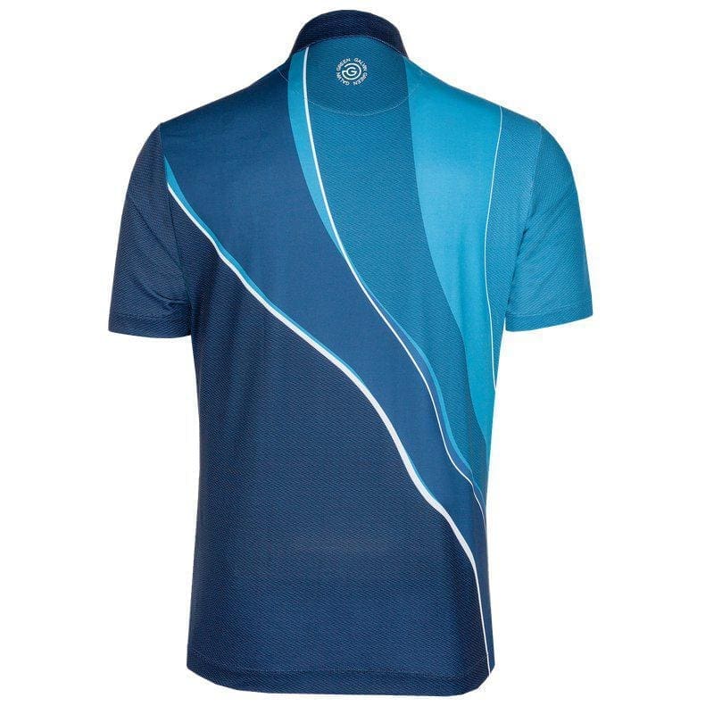 Galvin Green Mico Short Sleeve Golf Shirt (Ensign Blue, Niagra Blue & Navy)