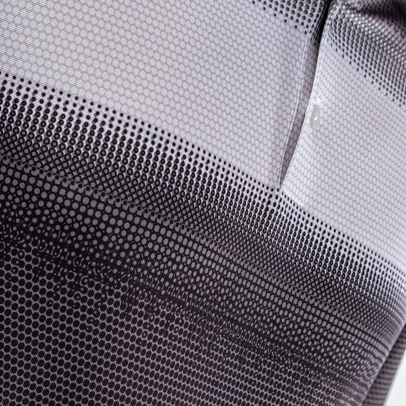 Galvin Green Mo Short Sleeve Golf Shirt (Black, White & Sharkskin)