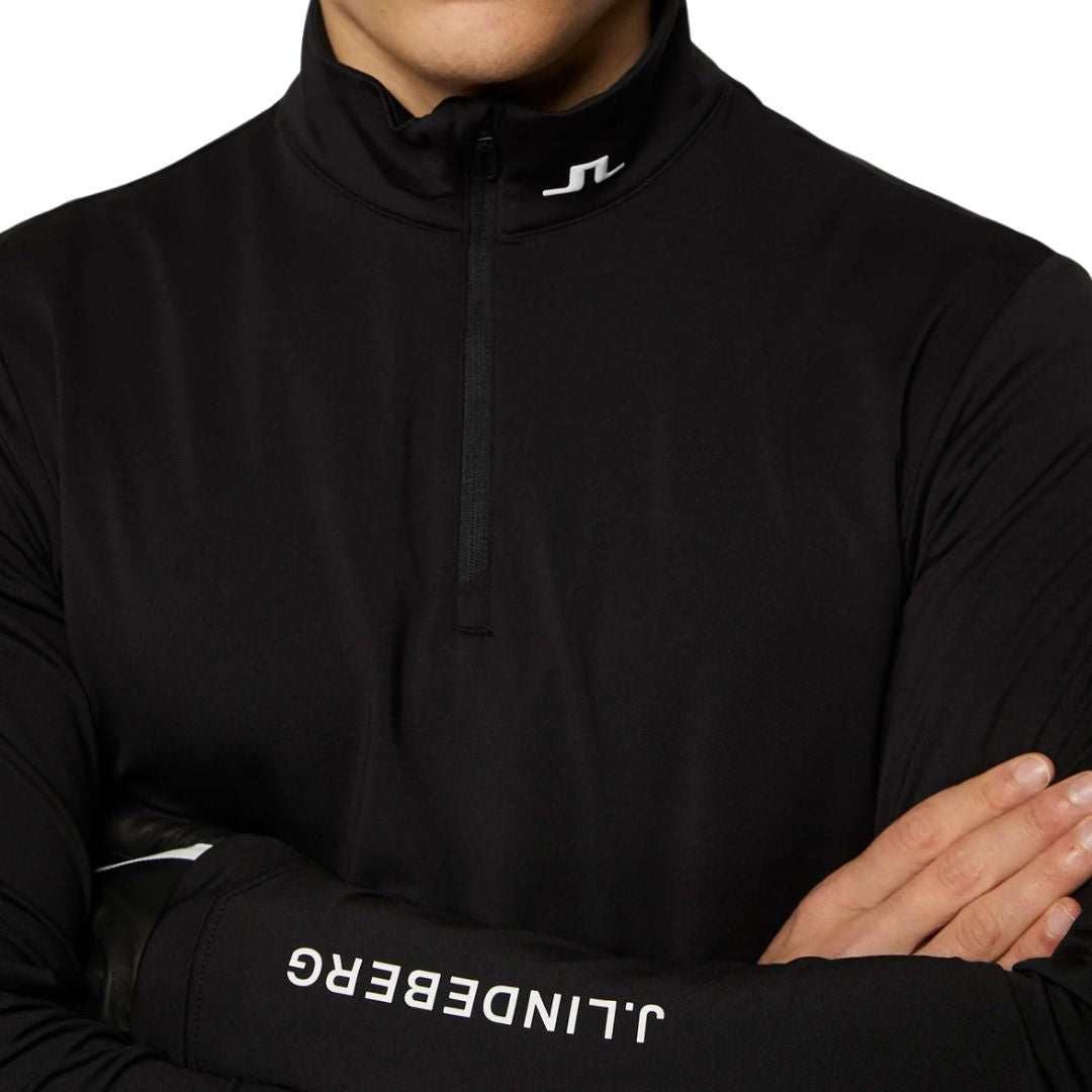 J Lindeberg Tour Tech Mid Layer - Black
