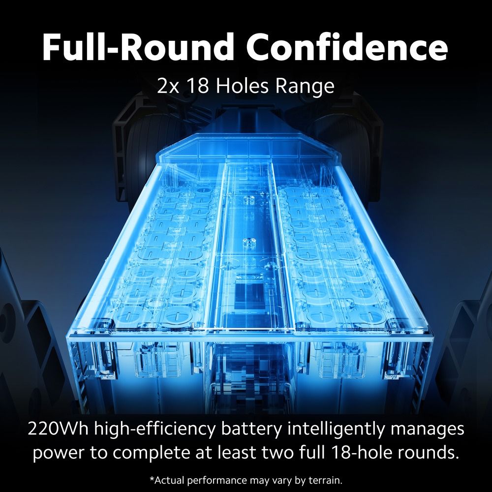 Navee Birdie 3 Remote Electric Golf Trolley - 36 Hole battery