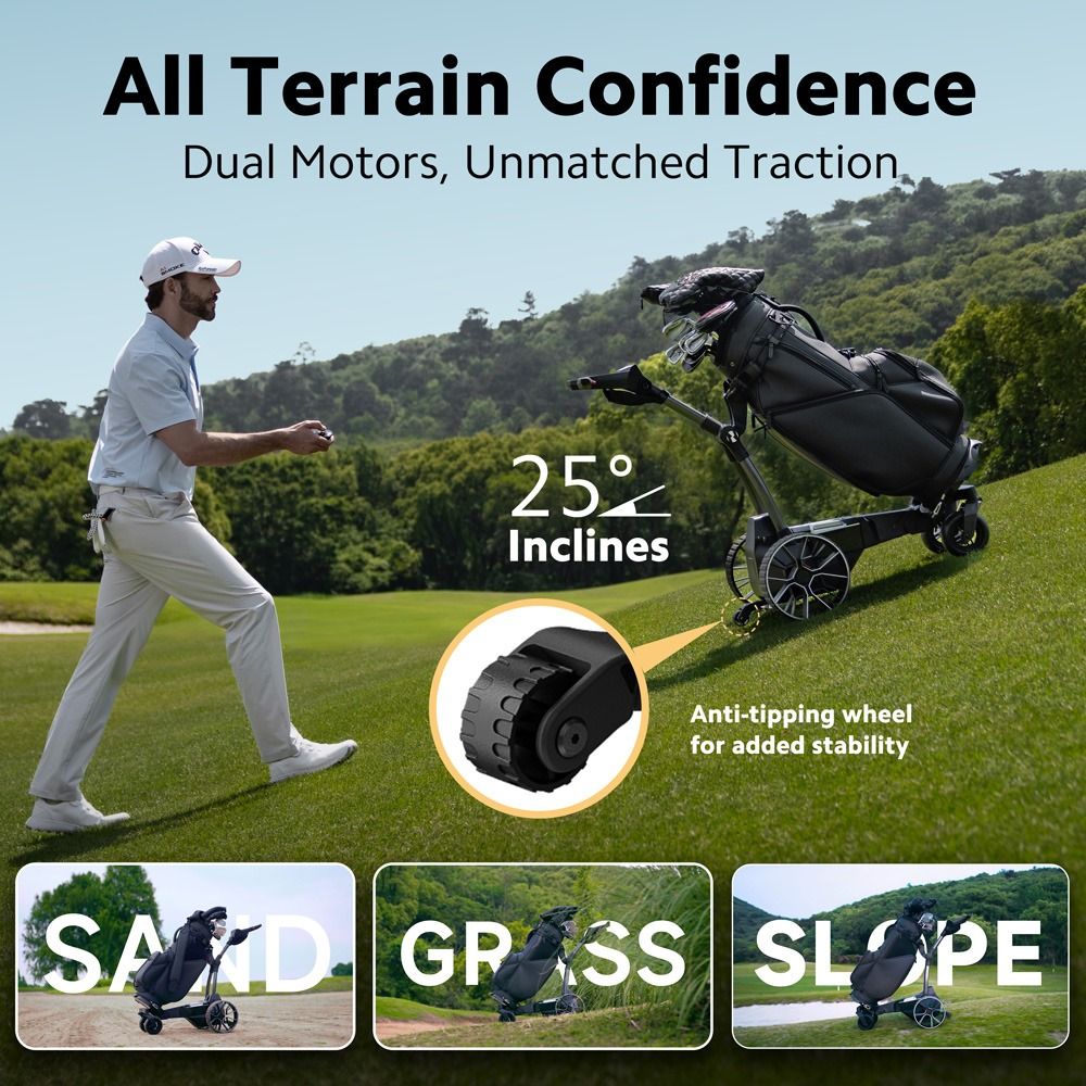 Navee Birdie 3 Remote Electric Golf Trolley - 36 Hole battery