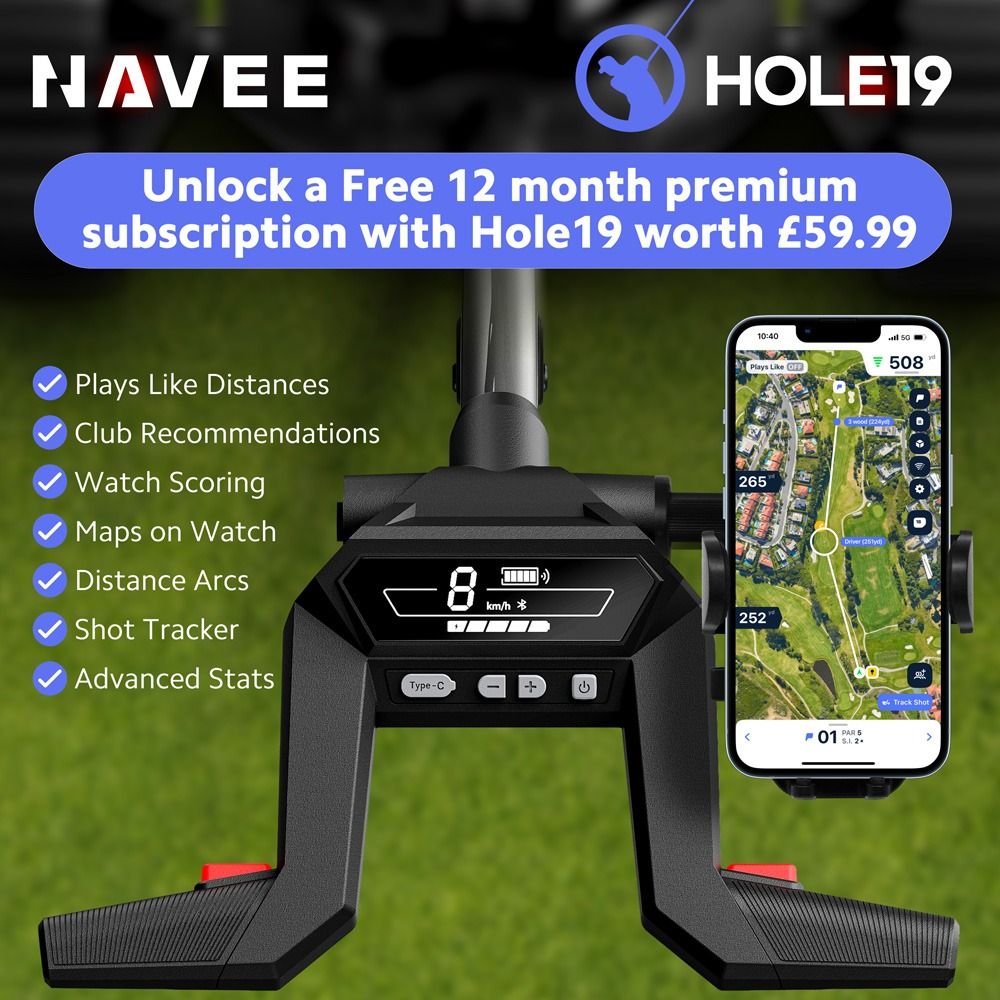 Navee Birdie 3 Remote Electric Golf Trolley - 36 Hole battery