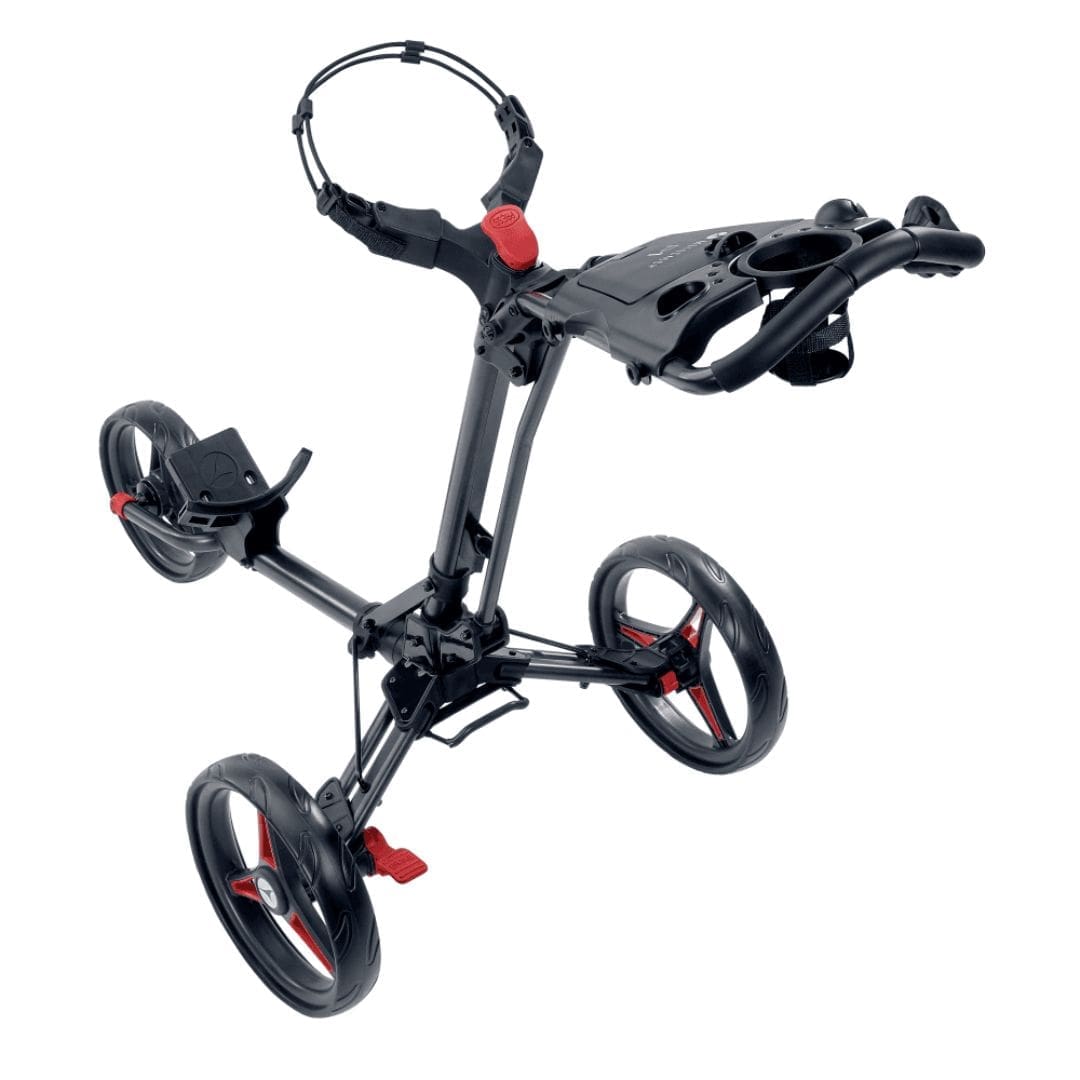Motocaddy P1 Push Golf Trolley - Graphite & Red