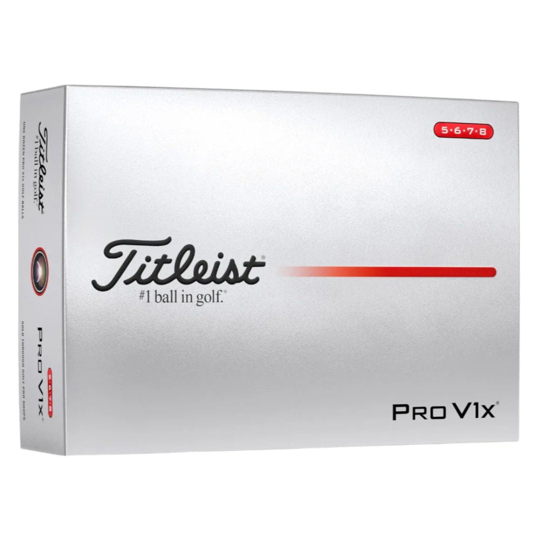 Titleist Pro V1x Golf Balls - High Numbers - White