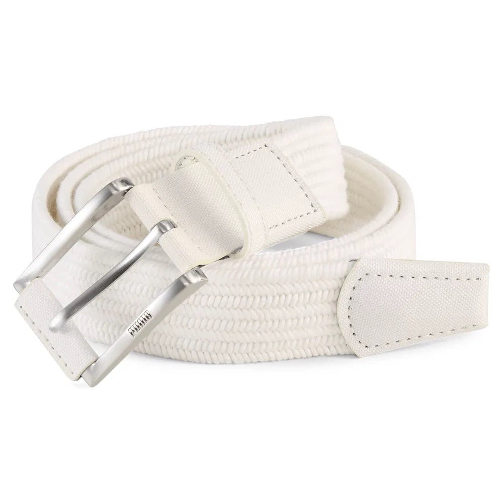 Puma Stretch Weave Belt - White Glow