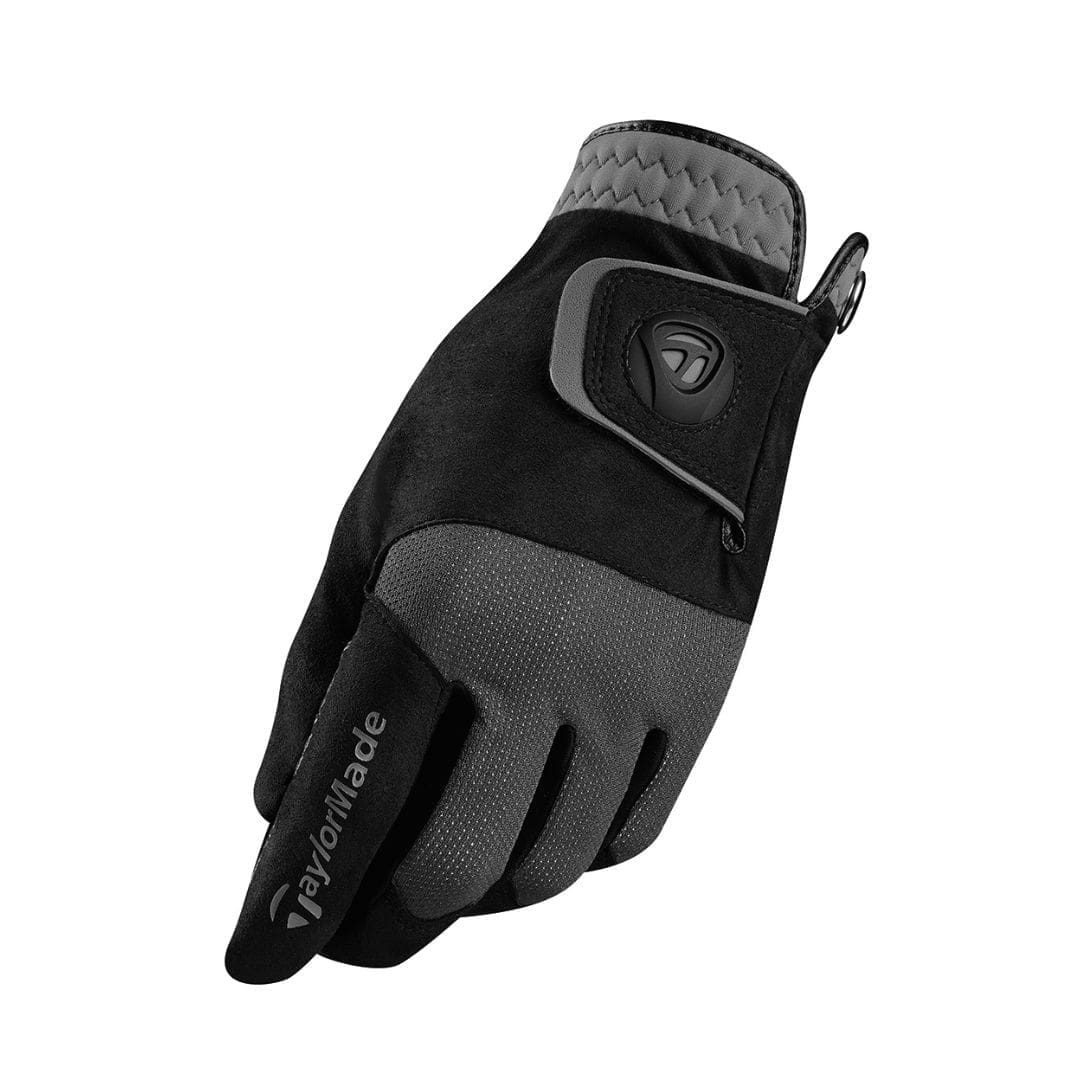 TaylorMade Rain Control Glove Pair - Black & Grey