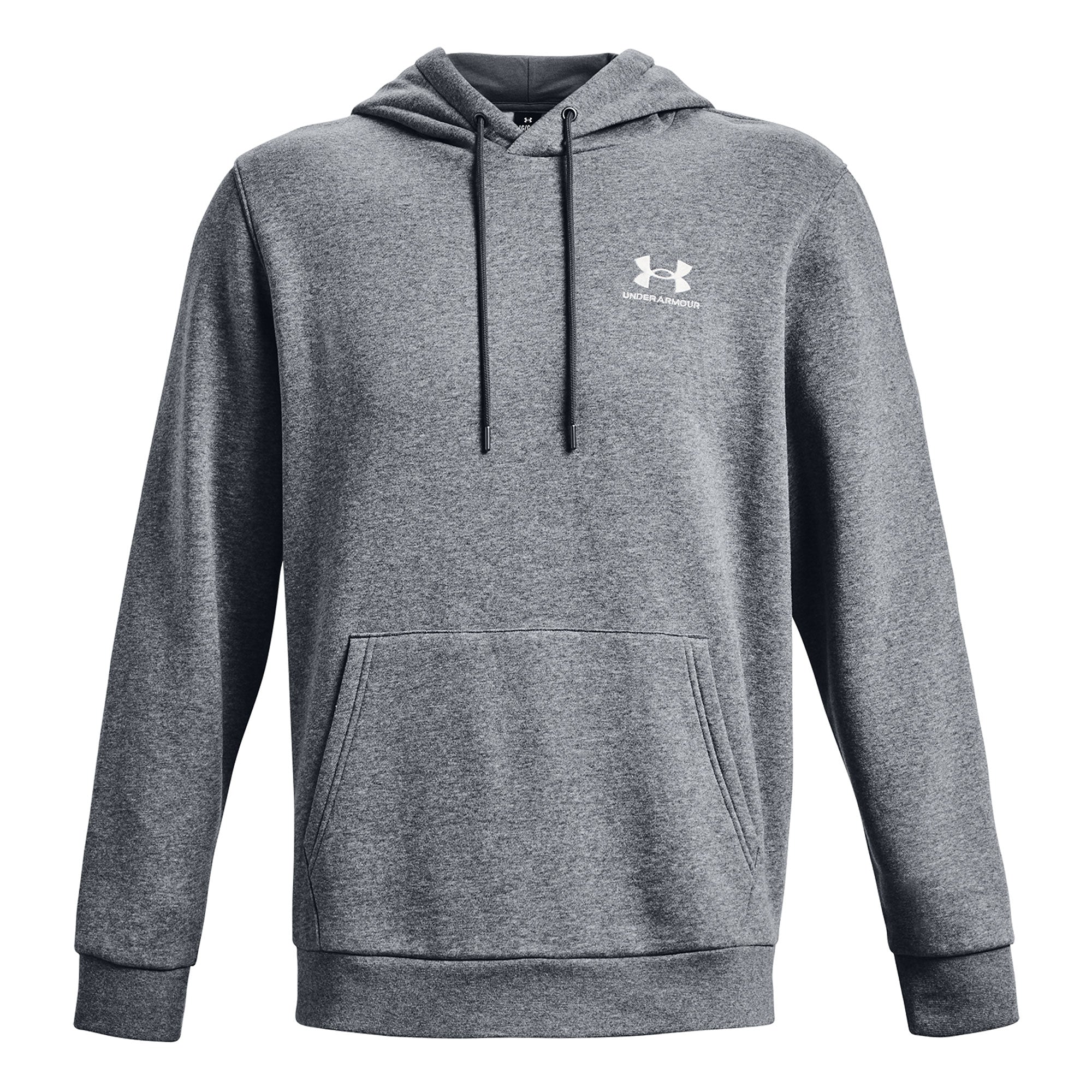 Under Armour Icon Fleece Hoodie - Pitch Grey, Medium heather & White