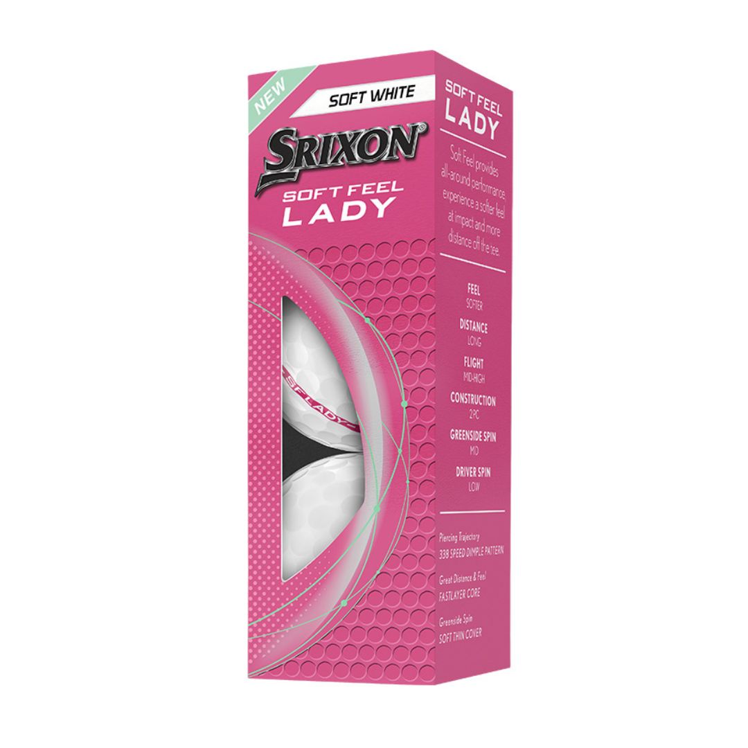 Srixon Soft Feel Lady Golf Balls 2025 (White)