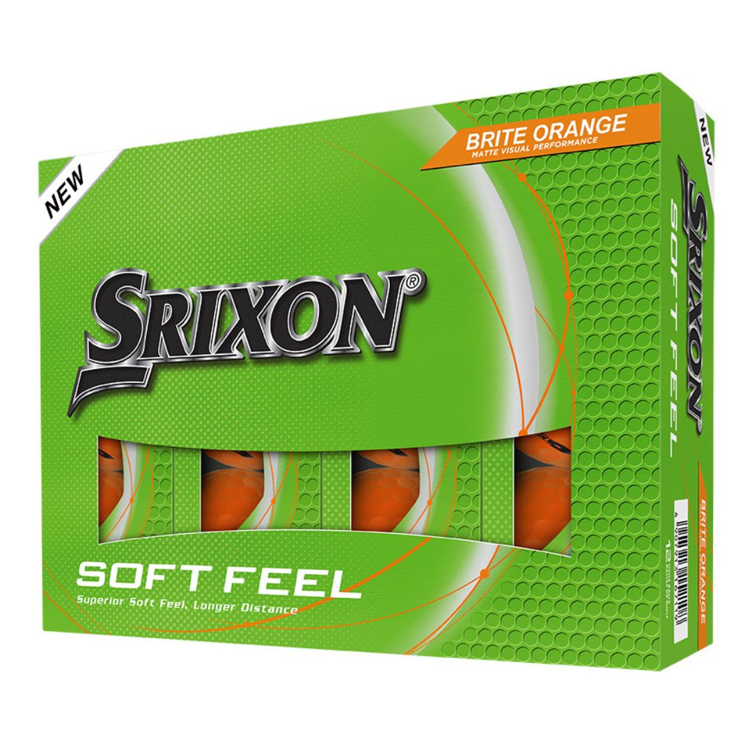Srixon Soft Feel Golf Balls 2025 (Brite Orange)