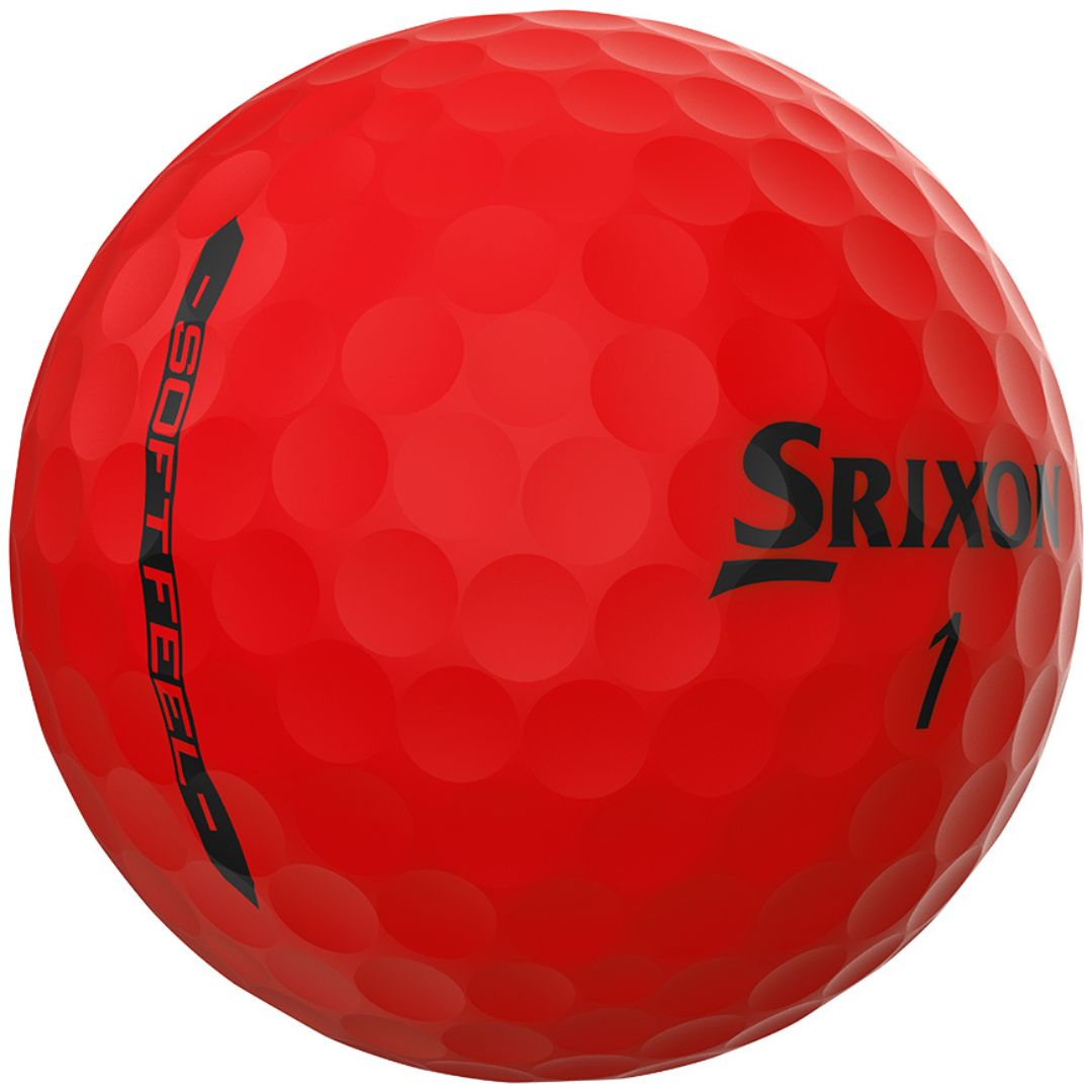 Srixon Soft Feel Golf Balls 2025 (Brite Red)