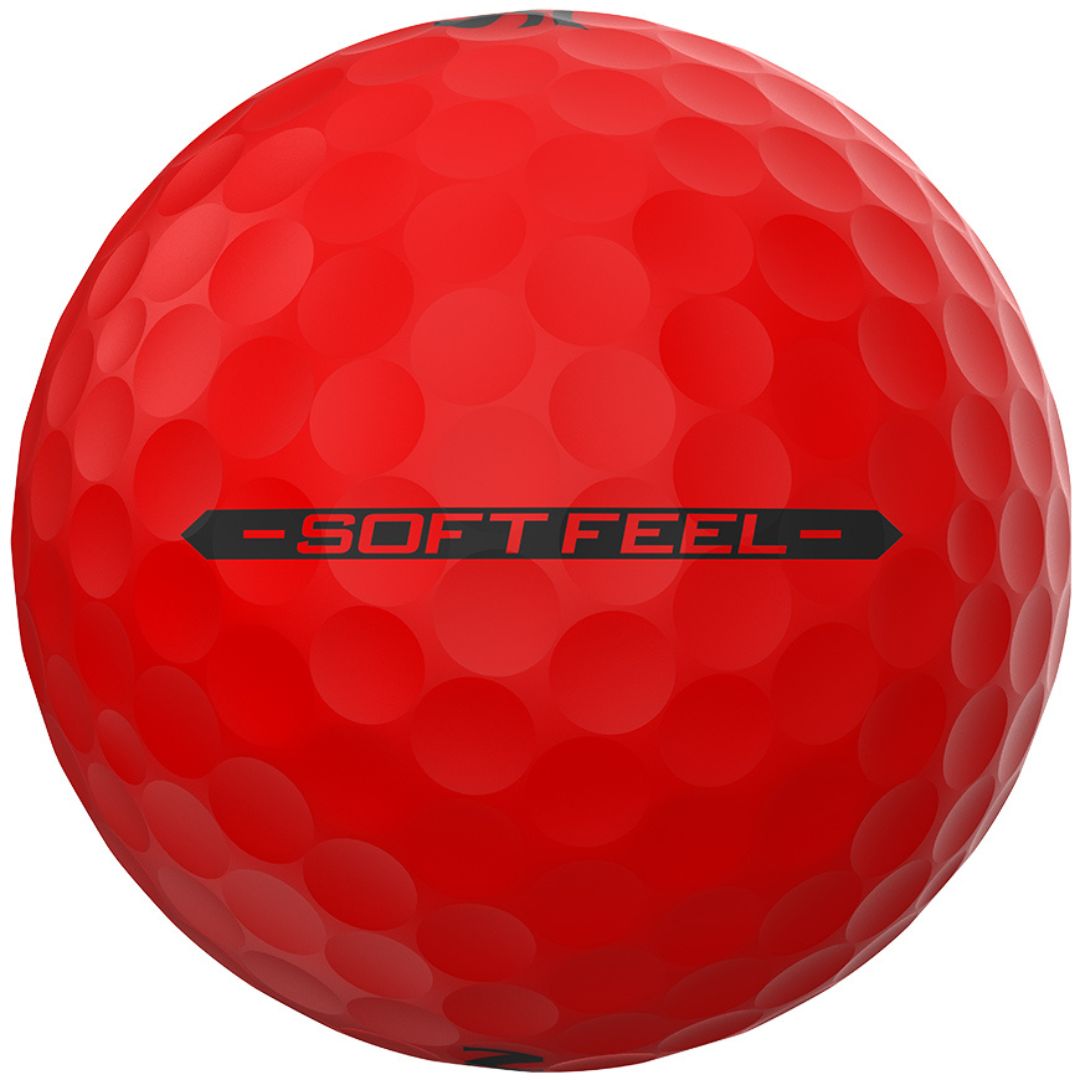 Srixon Soft Feel Golf Balls 2025 (Brite Red)