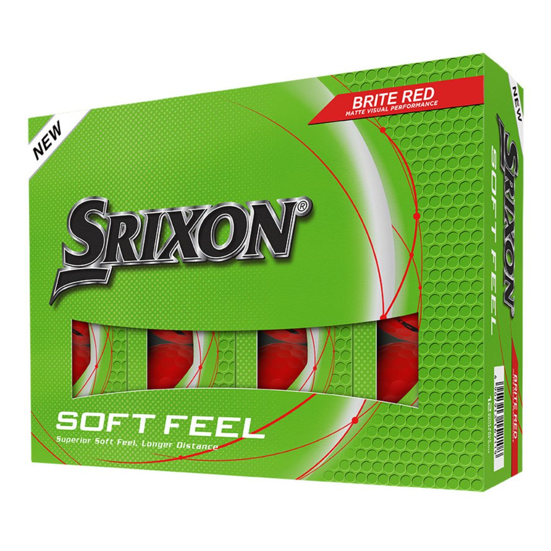 Srixon Soft Feel Golf Balls 2025 (Brite Red)
