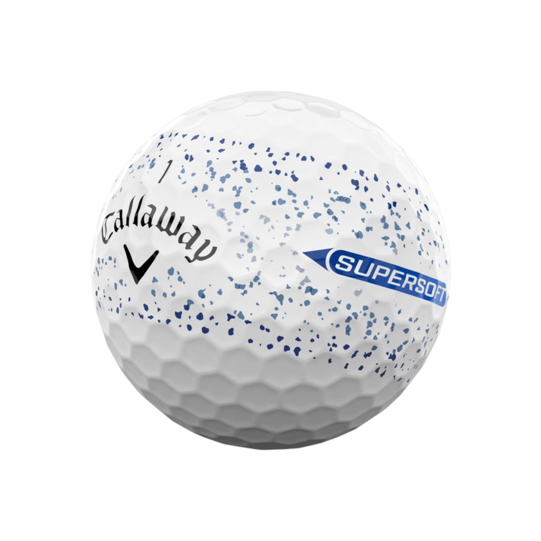 Callaway Supersoft 360º Splatter Golf Balls - Blue