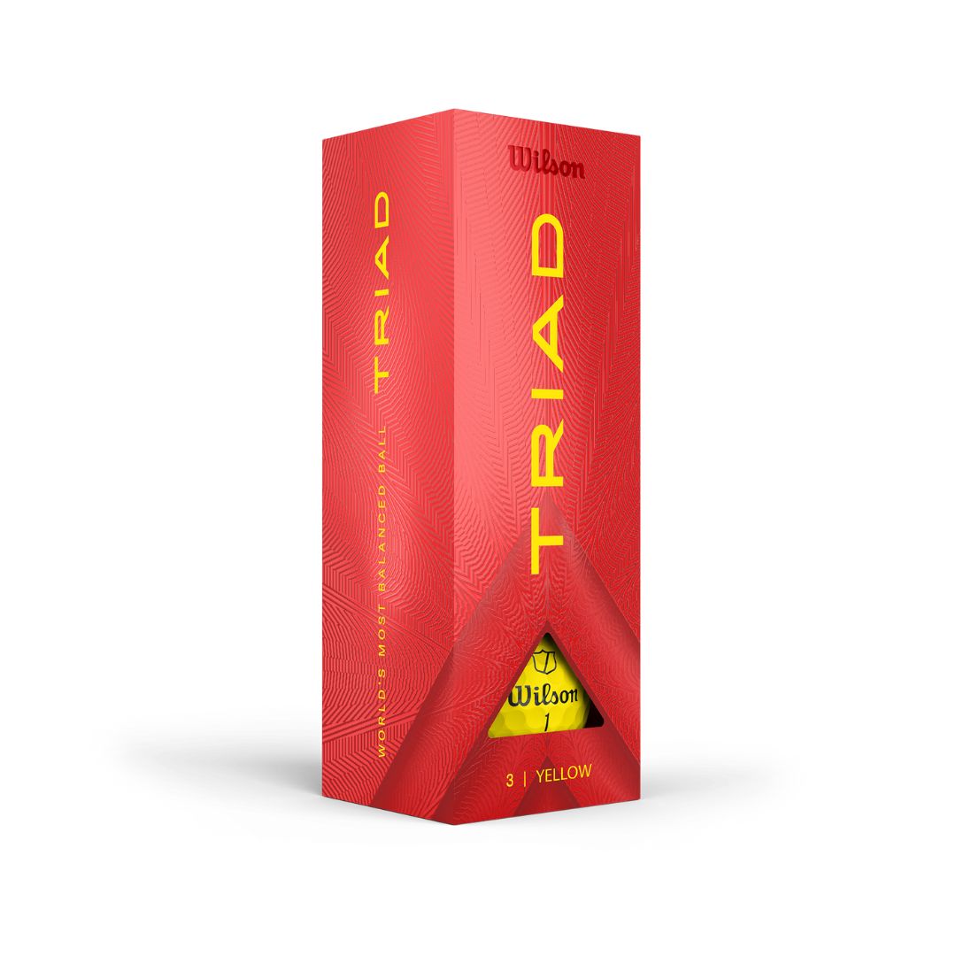 Wilson Triad Golf Balls (Yellow)