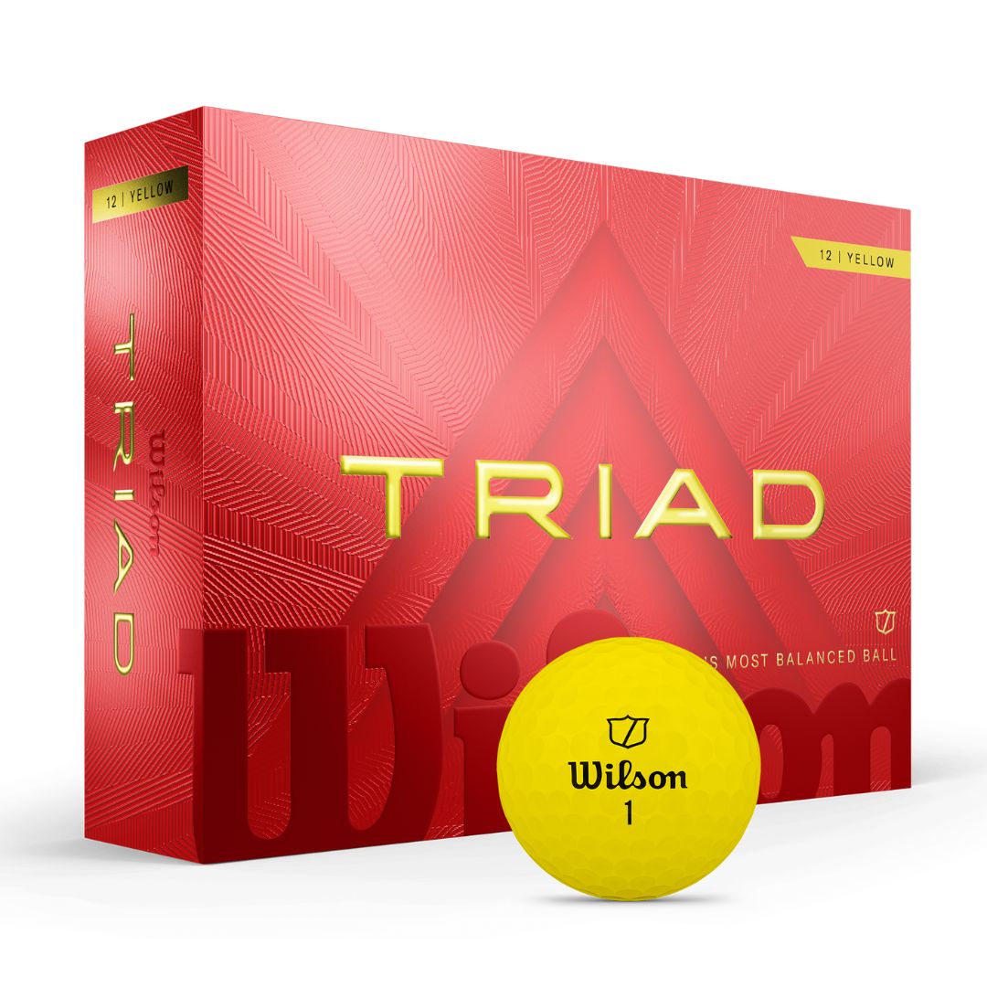 Wilson Triad Golf Balls (Yellow)