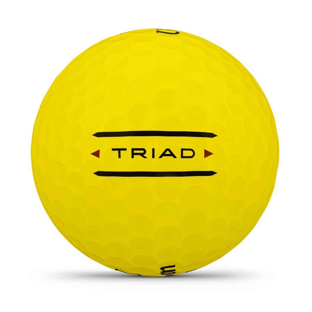 Wilson Triad Golf Balls (Yellow)