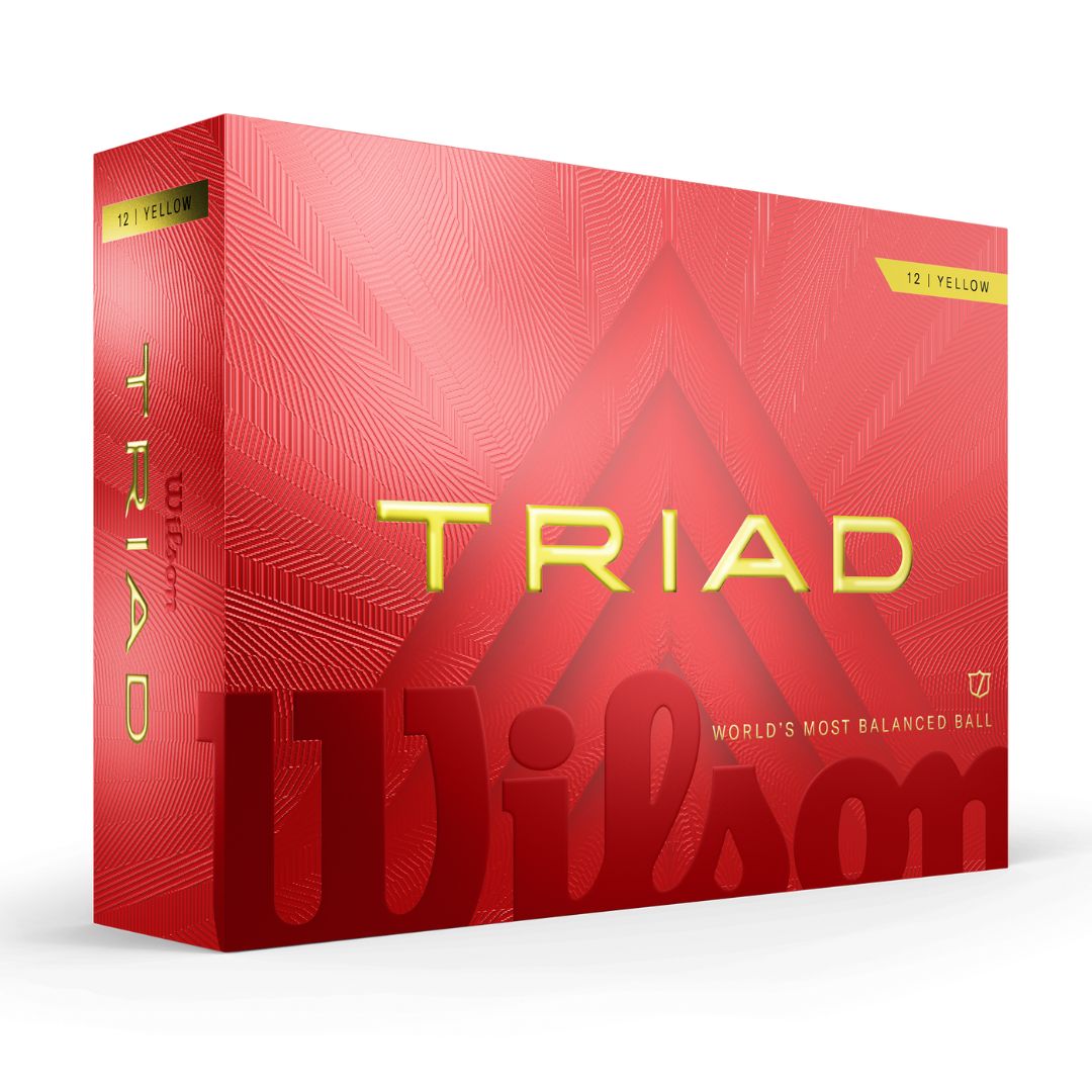 Wilson Triad Golf Balls (Yellow)
