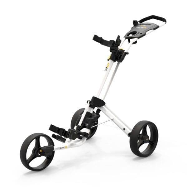 PowaKaddy Twinline 5 - Push Golf Trolley - White