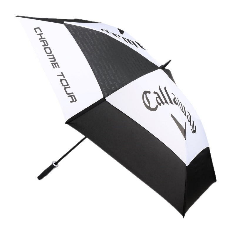 Callaway 68" Tour Authentic Double Canopy Umbrella - Black & White