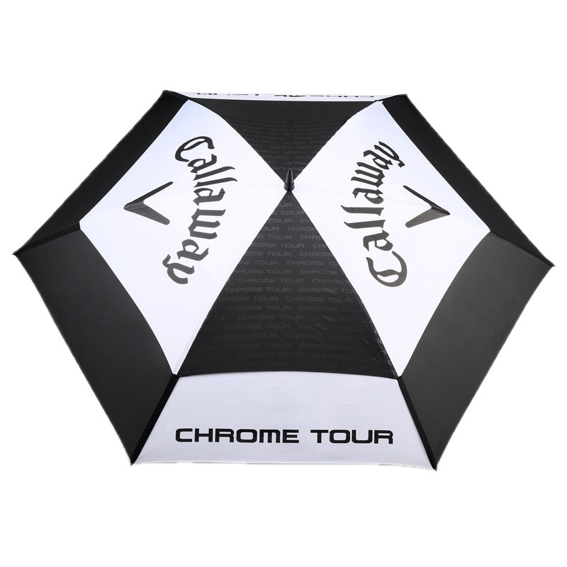 Callaway 68" Tour Authentic Double Canopy Umbrella - Black & White