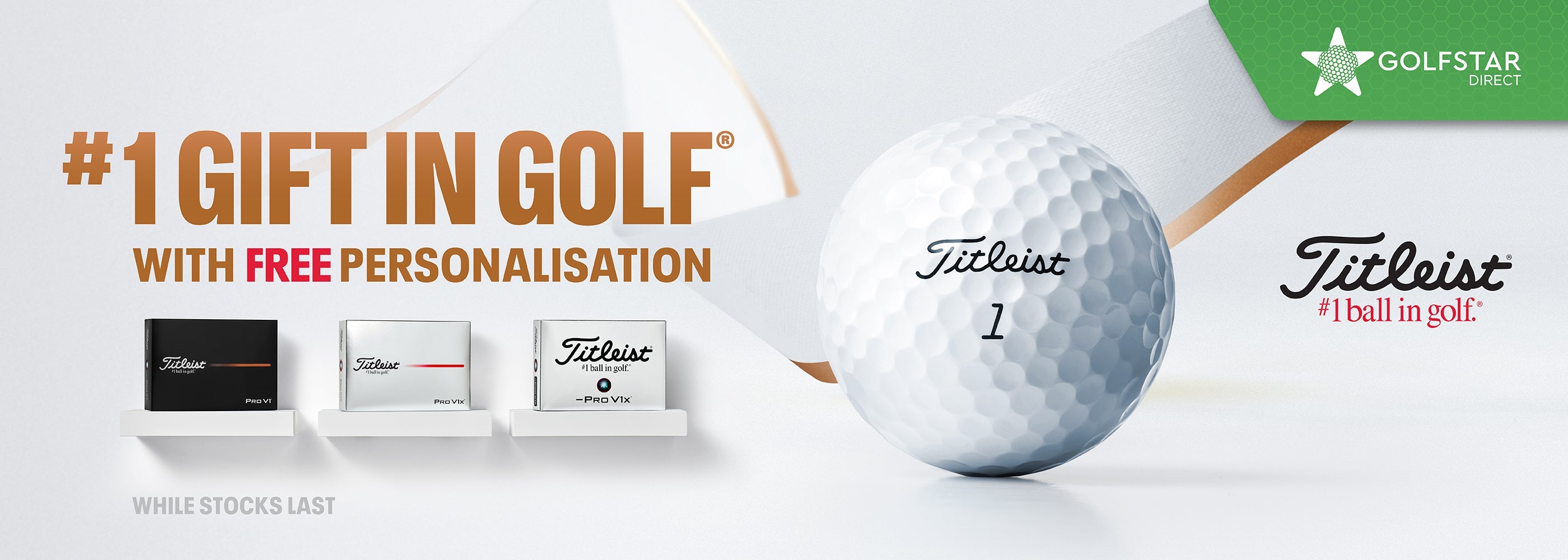 Titleist Pro V1 Balls - Free Personalisation Offer