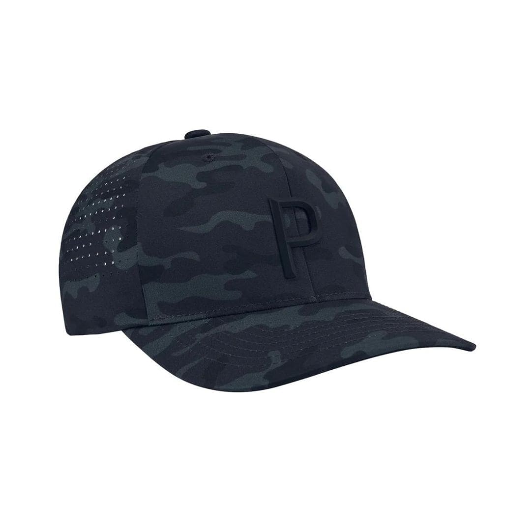Puma Camo Tech P Snapback Cap (Puma Black & Strong Grey)