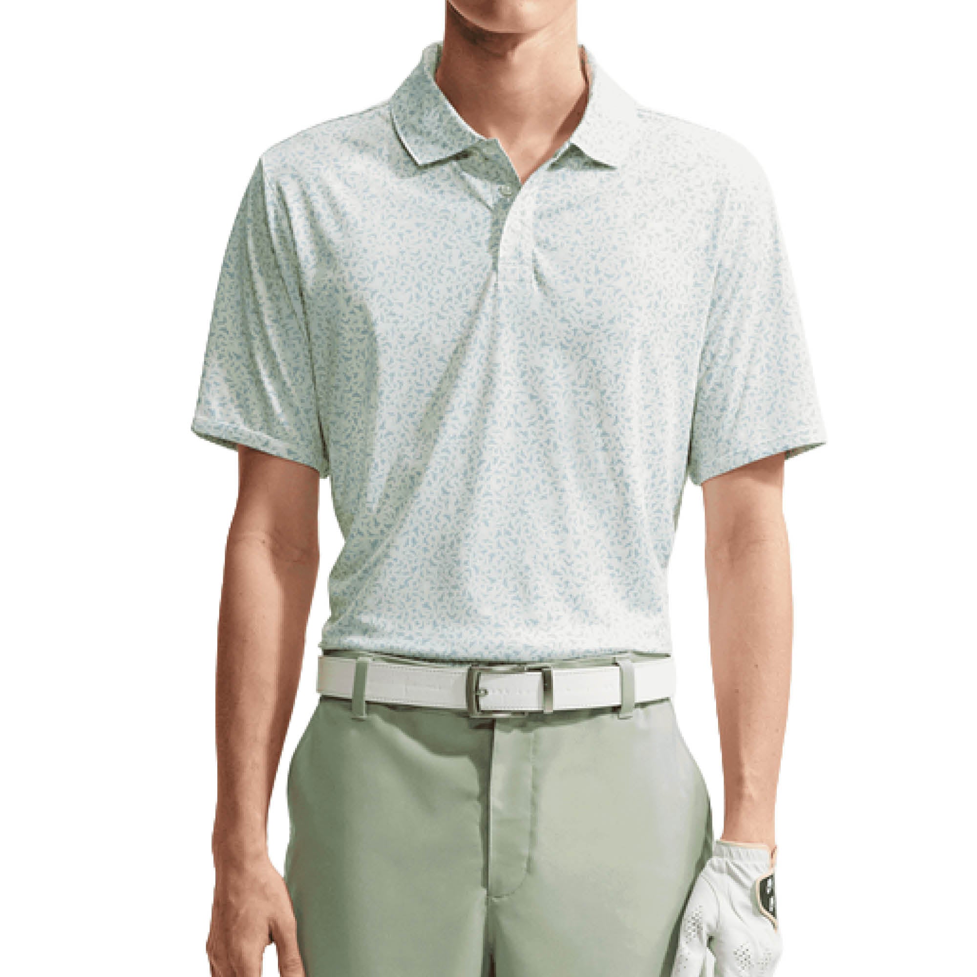 Nike Velocity Dri-FIT Micro-Print Golf Polo Shirt - Spruce Aura