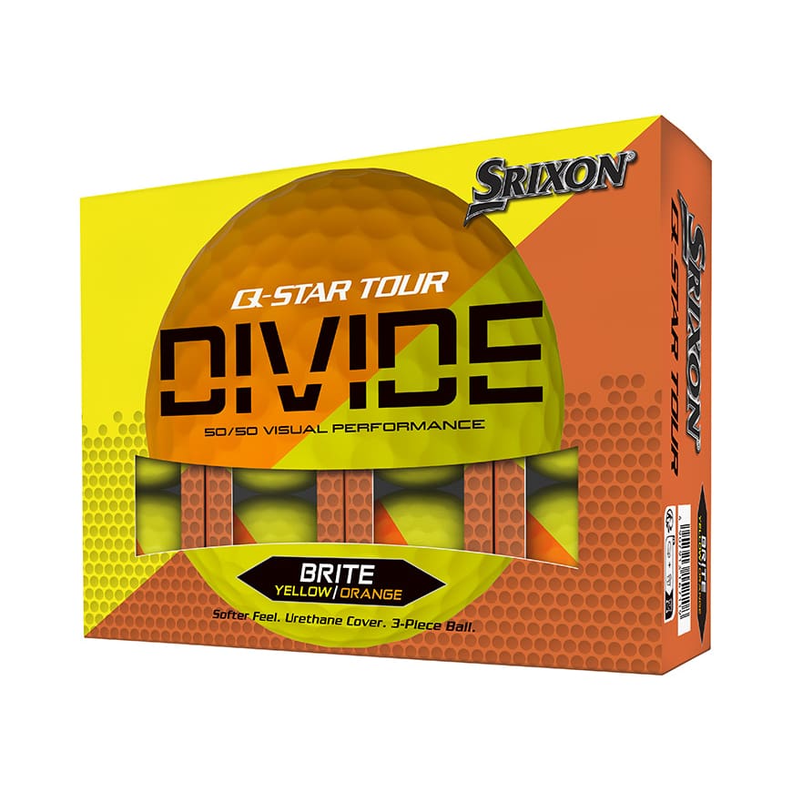 Srixon Q-Star Divide Golf Balls (Yellow & Orange)
