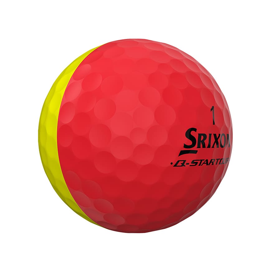 Srixon Q-Star Divide Golf Balls (Yellow & Red)