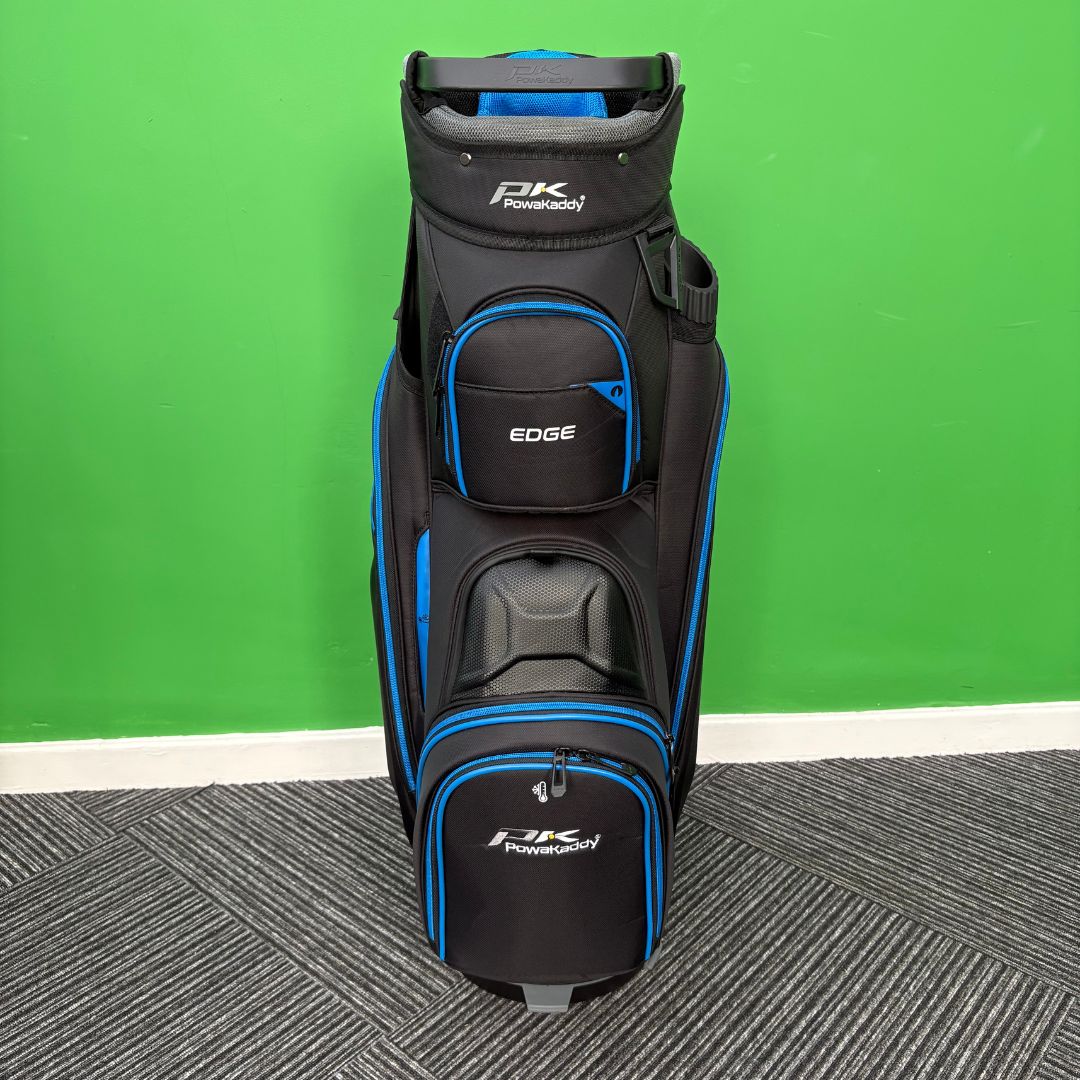 Powakaddy Edge Cart Bag - Gun Metal/Blue