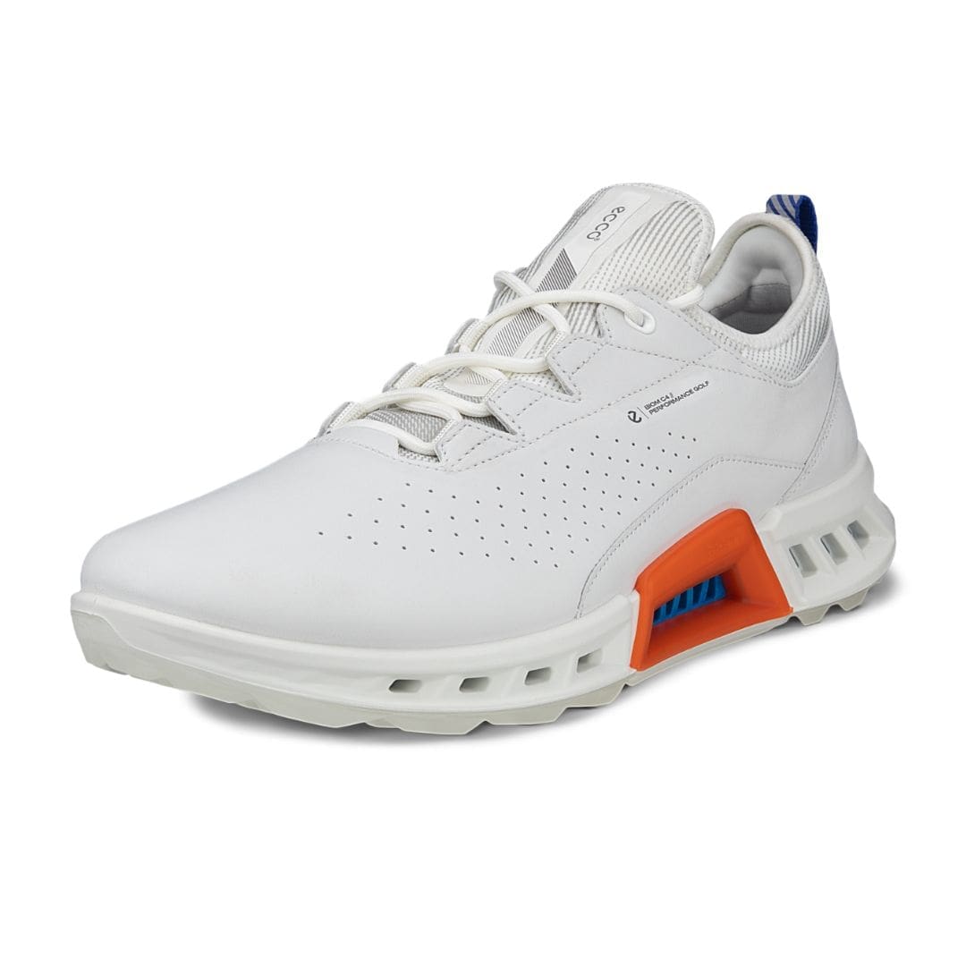 Ecco Biom C4 Golf Shoes (White & Mazarine Blue)