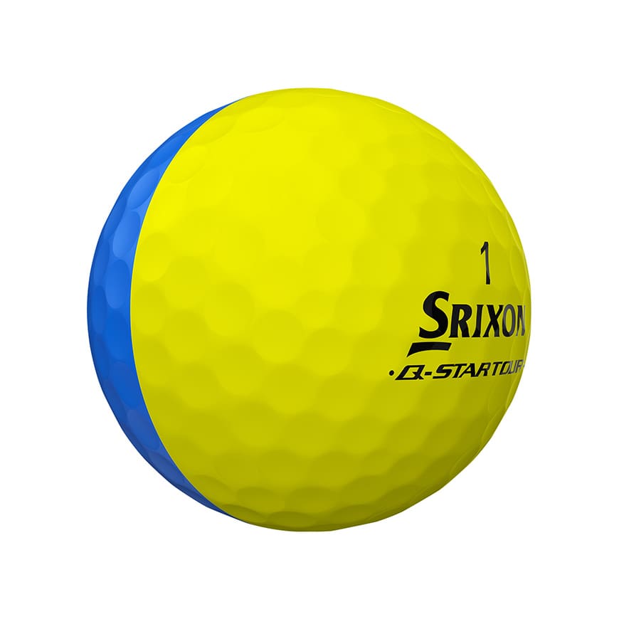 Srixon Q-Star Divide Golf Balls (Yellow & Blue)