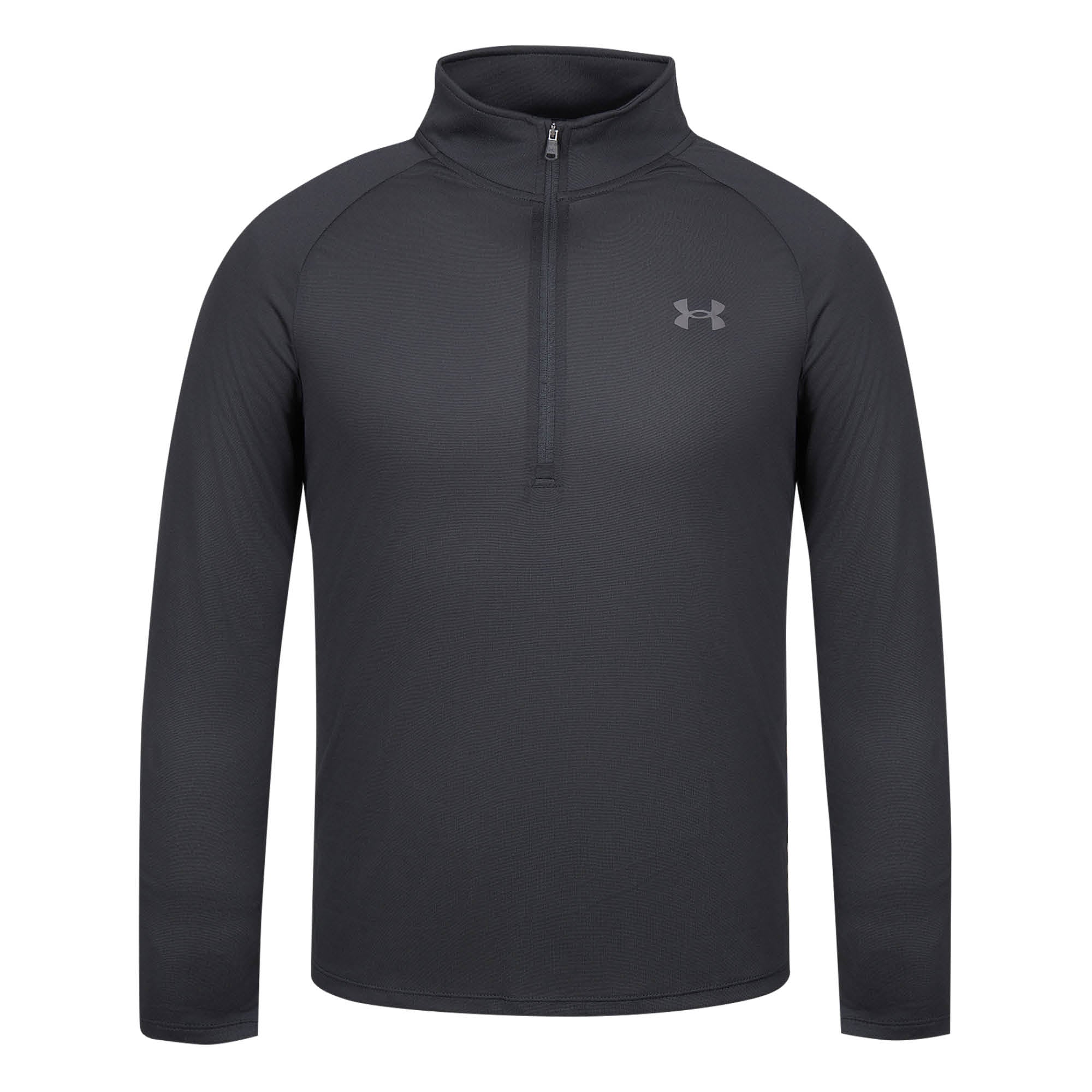 Under Armour 1/2 Zip Long Sleeve Midlayer - Black & Charcoal