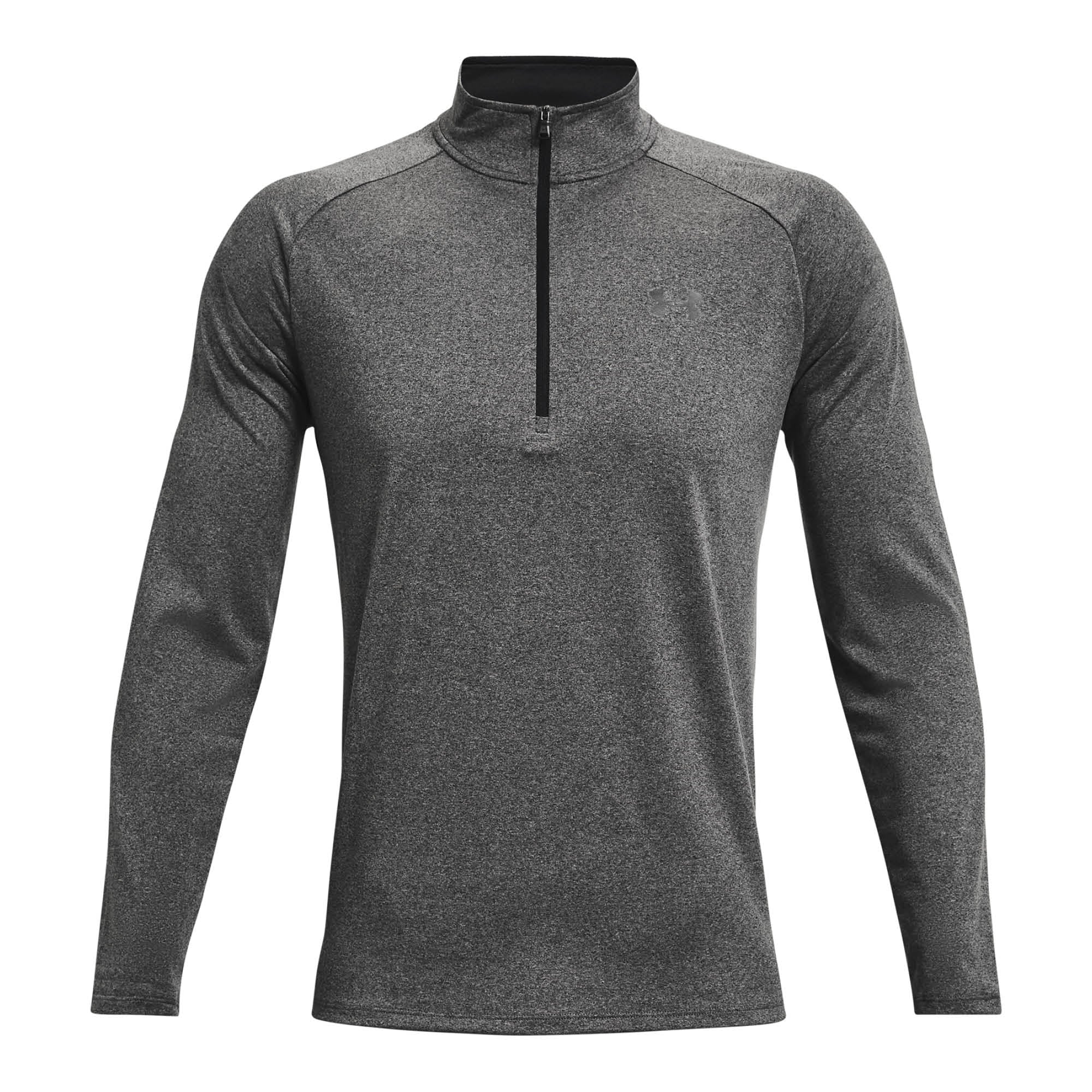 Under Armour 1/2 Zip Long Sleeve Midlayer - Carbon Heather & Black