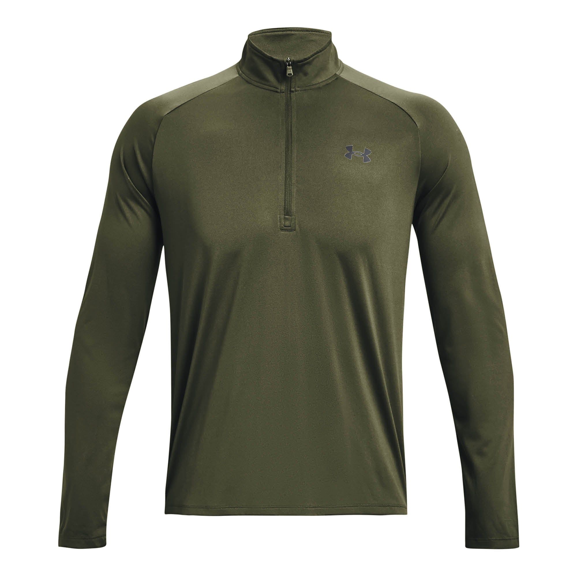 Under Armour 1/2 Zip Long Sleeve Midlayer - Marine Green & Black