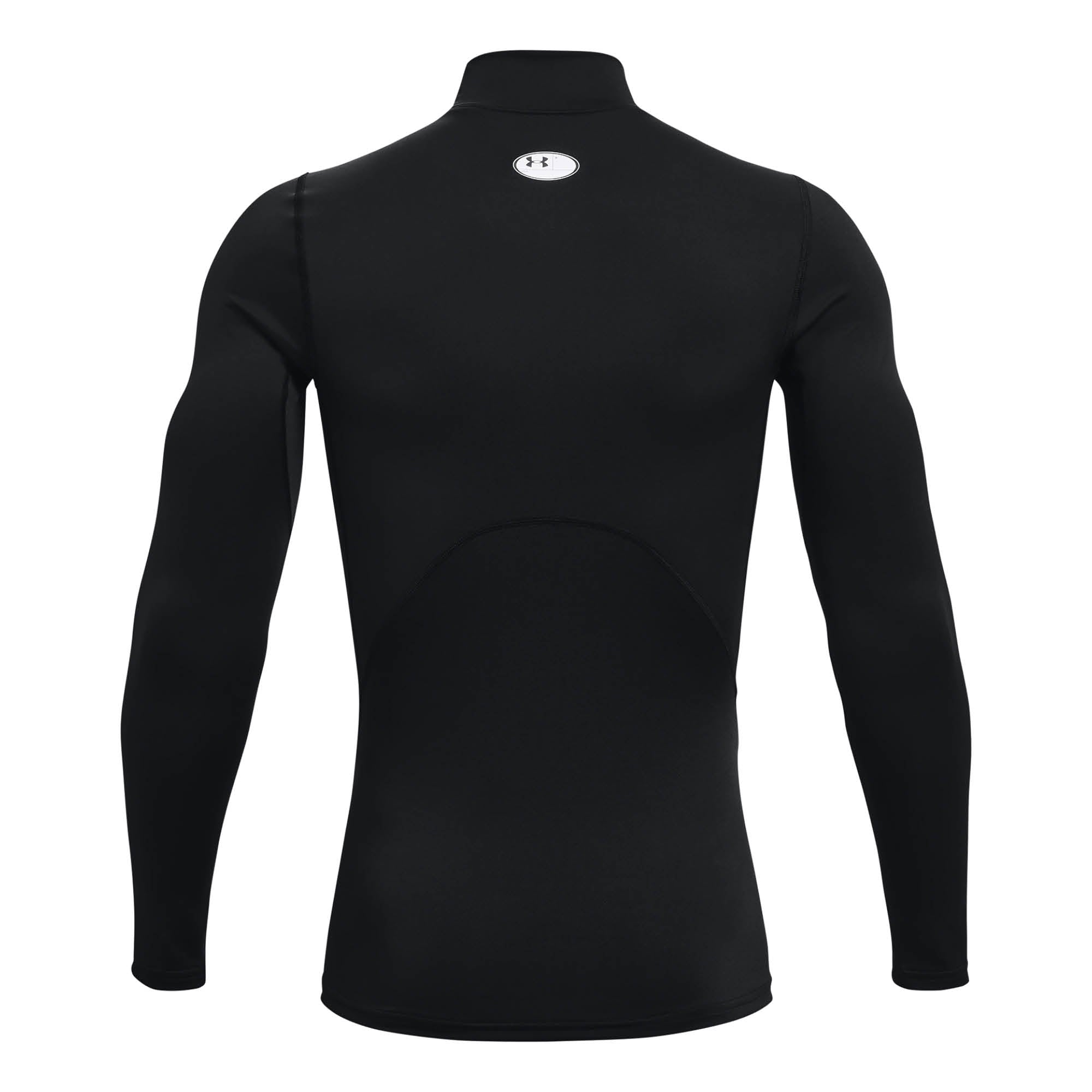 Under Armour Compression Mock Long Sleeve Golf Baslayer AW26 - Black & White
