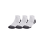 Unisex Under Armour Performance Tech 3-Pack Low Cut Socks (White/Jet Grey)