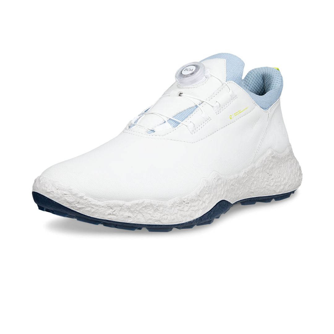 Ecco Biom H5 BOA Golf Shoes (White & Dusty Blue)