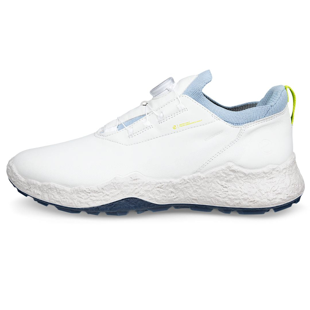 Ecco Biom H5 BOA Golf Shoes - White & Dusty Blue