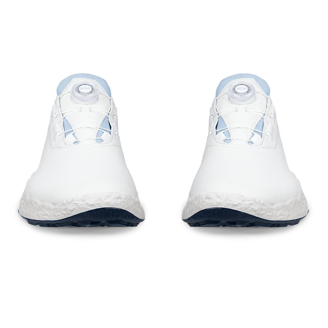 Ecco Biom H5 BOA Golf Shoes - White & Dusty Blue