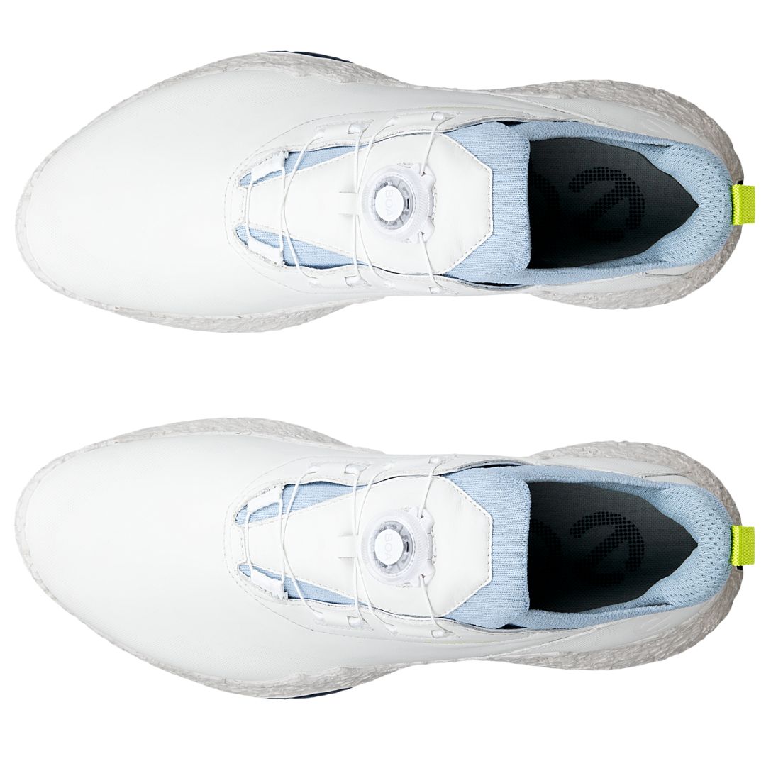 Ecco Biom H5 BOA Golf Shoes - White & Dusty Blue
