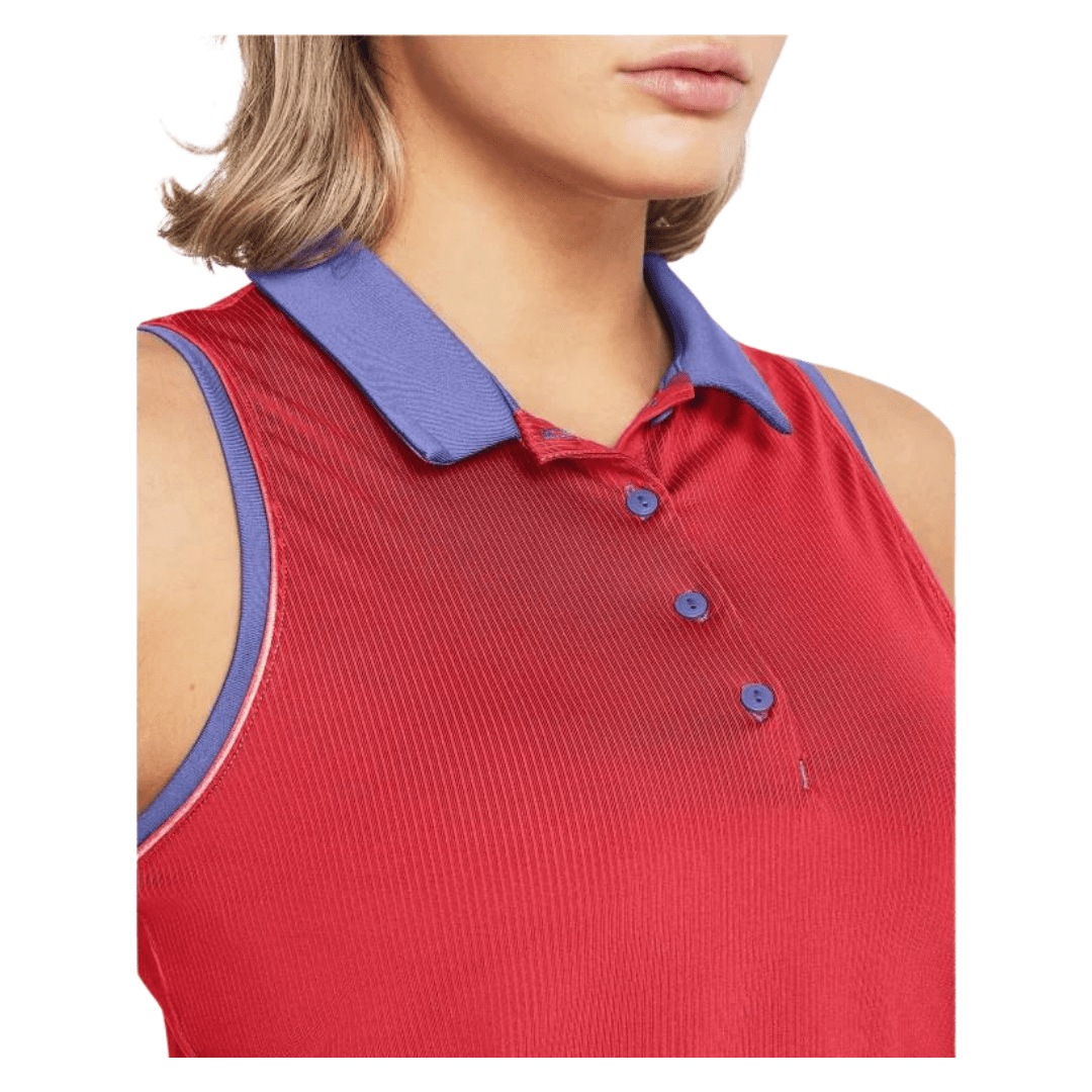 Under Armour Women's Playoff Jacquard Sleeveless Polo (Starlight)