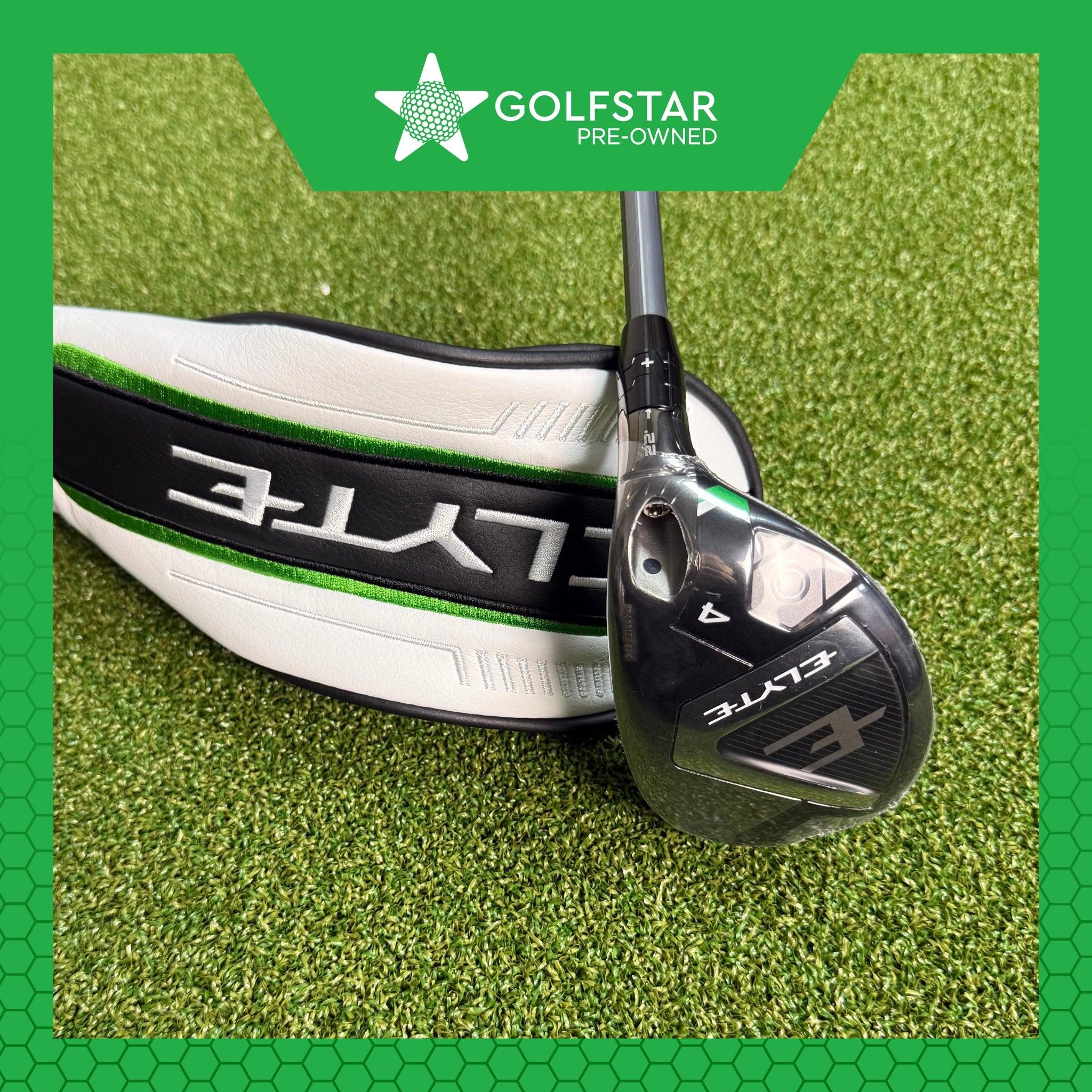 Callaway Elyte 4 Hybrid 22° - Denali Charcoal 70g Stiff - Standard Grip