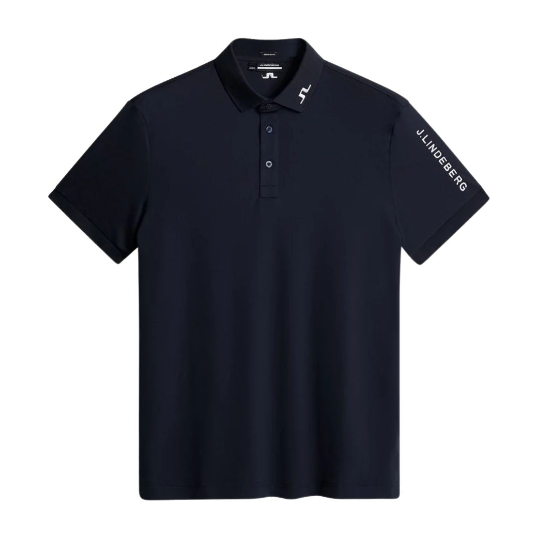 J Lindeberg Tour Tech Golf Polo Shirt - Navy